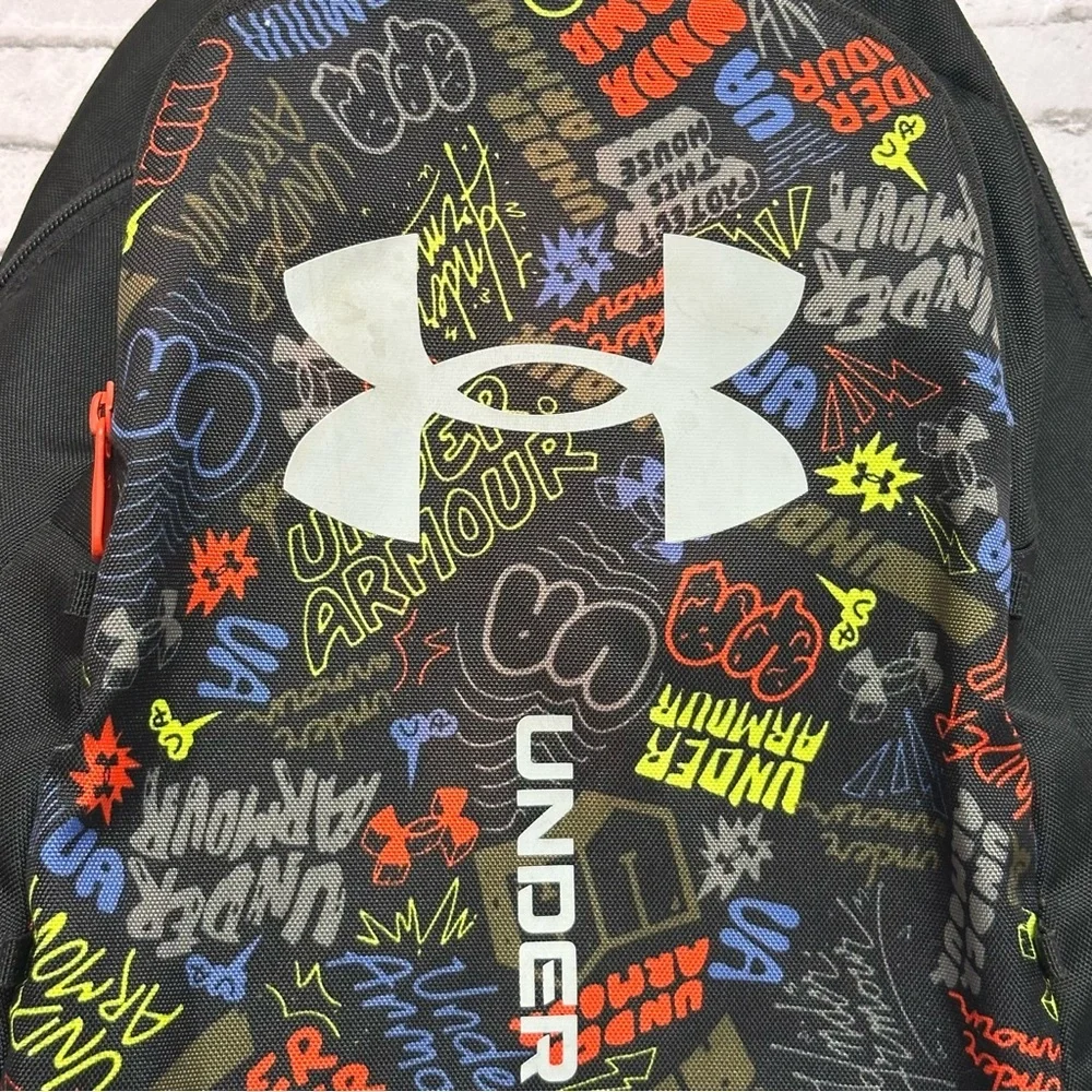 UNDER ARMOUR HUSTLESPORT Bookbag Backpack ASHER Personalized 21in X 16in READ